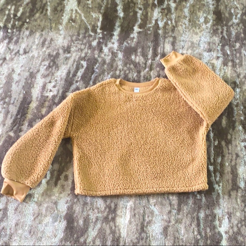 Brown fleece sweatshirt